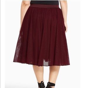 Torrid tulle midi skirt